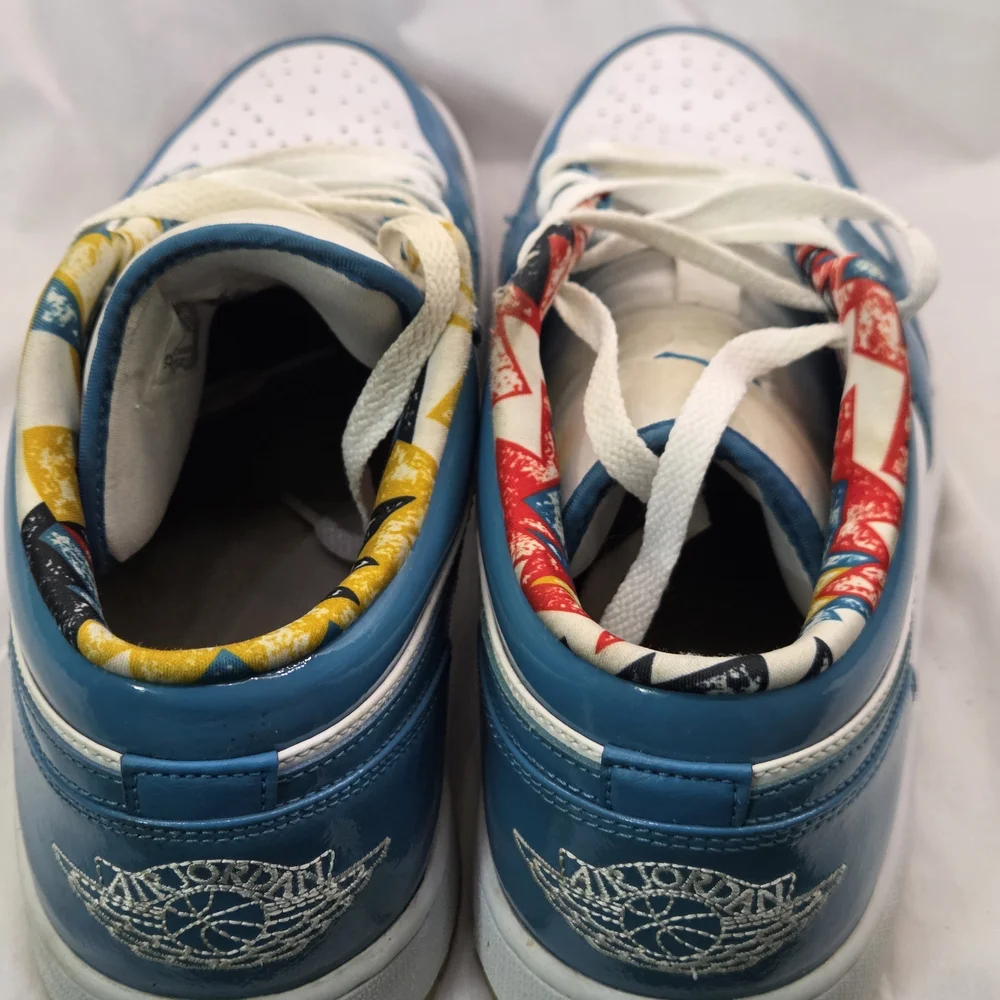 Jordan Blue and White Athletic Shoes‎ 12